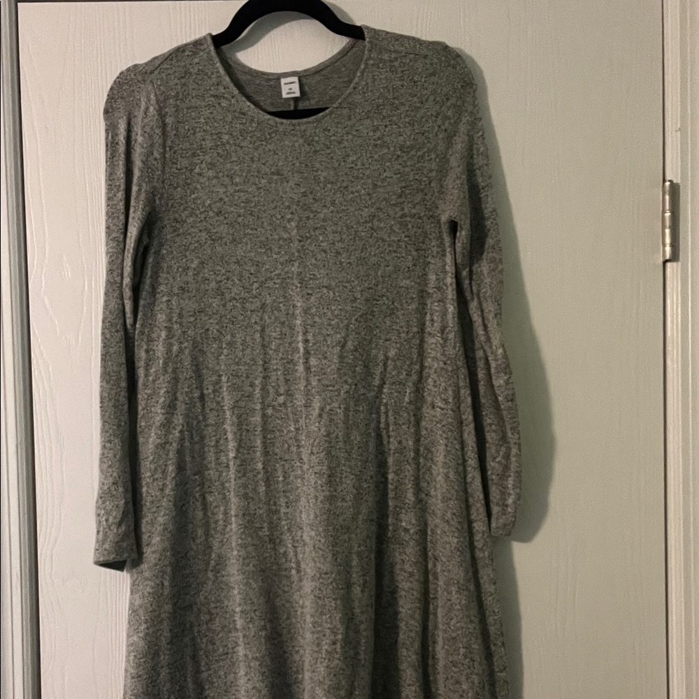 Heather Gray Long Sleeve Sweater Dress